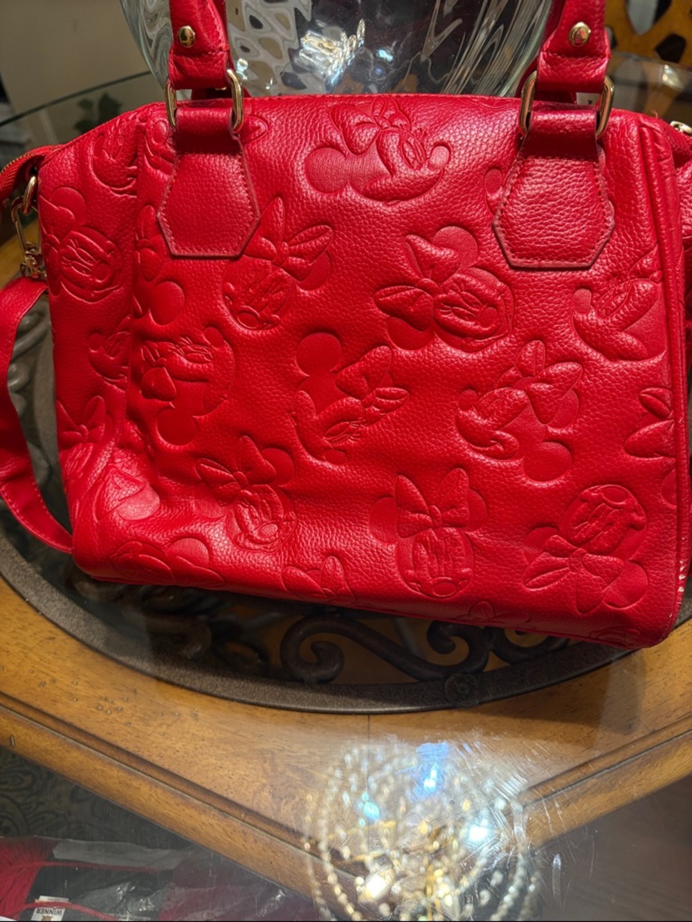 🐭Loungefly x  Disney Minnie Mouse Embossed Satchel - Picture 6 of 12